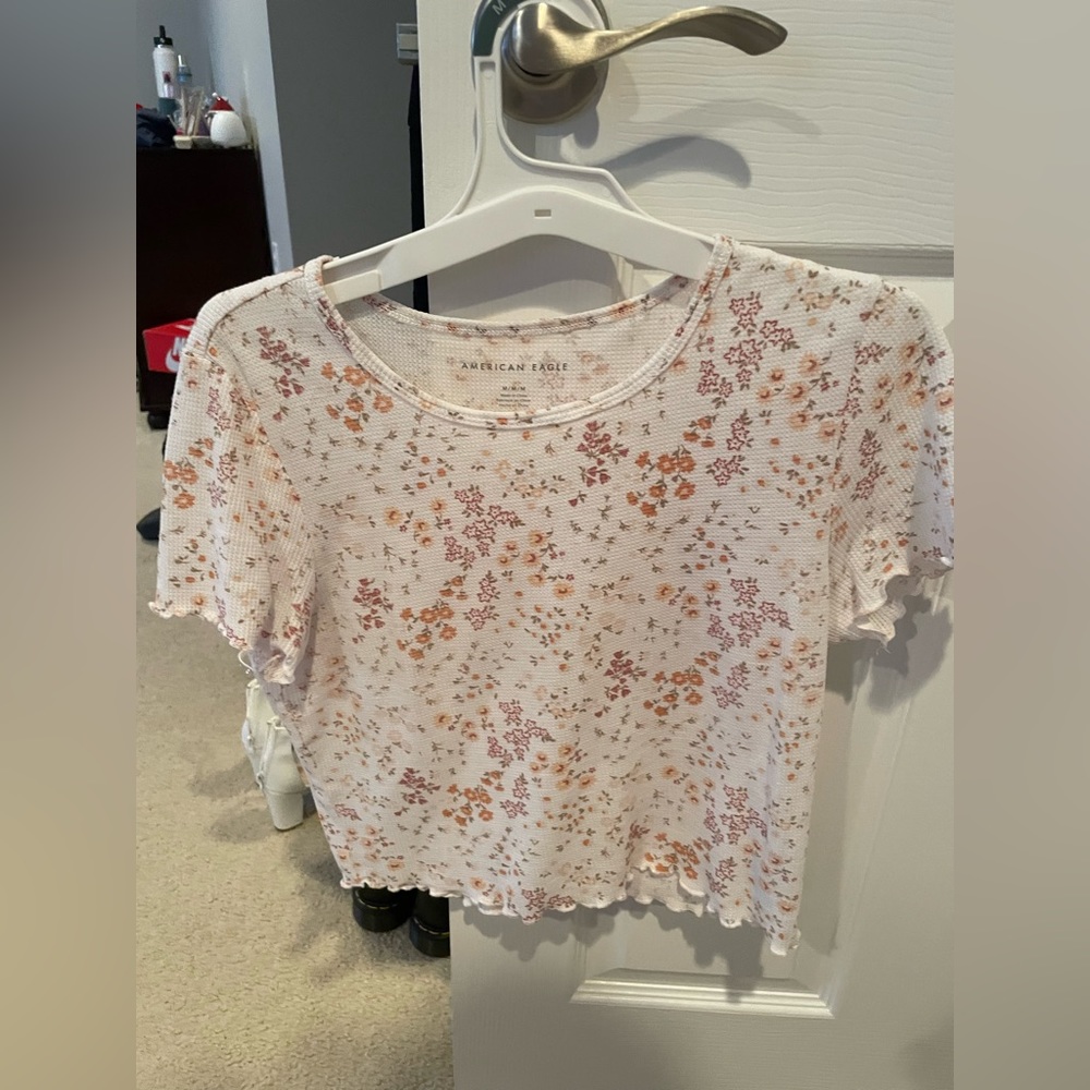 cute flower crop top